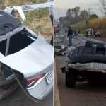 Acidente 'parte' Toyota Corolla ao meio, mata um e deixa três em estado grave