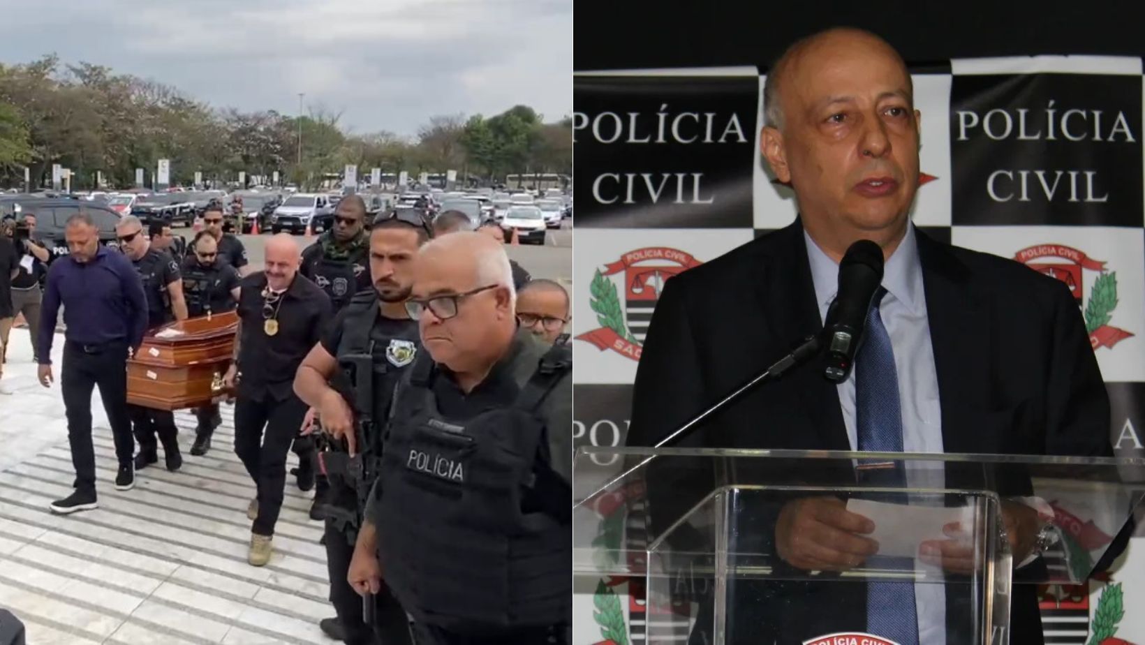 Corpo de Ruy Fontes, ex-delegado executado em SP, é velado com presença de autoridades