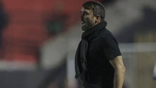 Coudet durante o empate por 1 a 1 entre Atlético e Brasil, em Pelotas