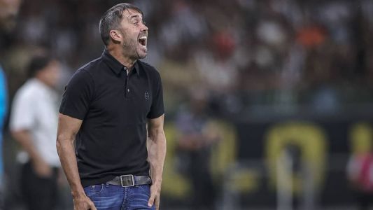 Coudet esbravejou durante a entrevista coletiva no Mineirão