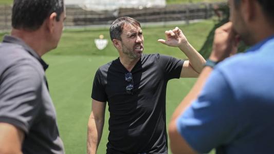 Coudet foi apresentado pelo Atlético em dezembro de 2022