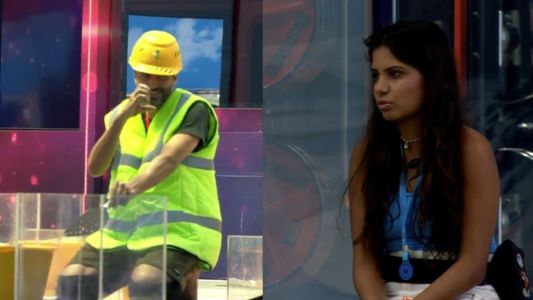 Cowboy faz gesto de coração para Gabriela no BBB 26