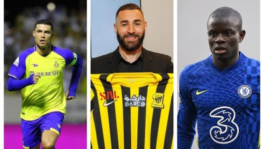 CR7, Benzema já assinaram com clubes árabes; Kanté ainda negocia
