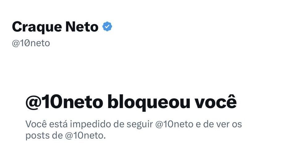 Ex-Globo é bloqueado nas redes por Neto e responde: 'Craque, o rapaz aqui trabalha'