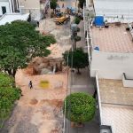 Cratera em frente a hospital causa transtornos no Norte de BH