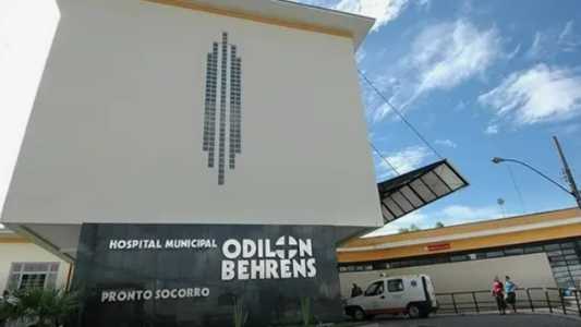 Criança foi levada para o Hospital Odilon Behrens