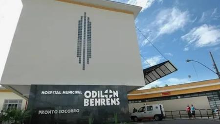 Criança foi levada para o Hospital Odilon Behrens