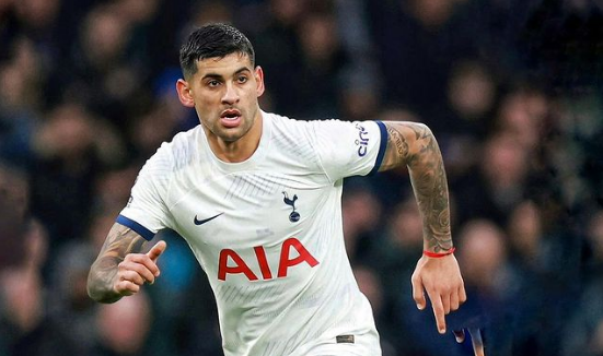 Zagueiro Cristian Romero será desfalque no Tottenham por um mês
