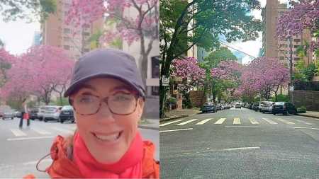 A atriz Cristiane Torloni usou as redes sociais para elogiar as flores em BH