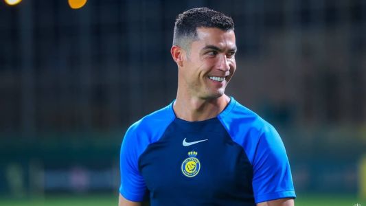 Cristiano Ronaldo em treino do Al-Nassr