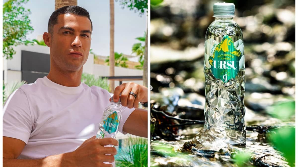 Cristiano Ronaldo lança própria marca de água; valores chegam a R$4,19