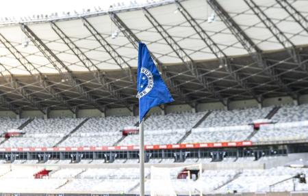 Bandeira do Cruzeiro no Mineirão, em Belo Horizonte