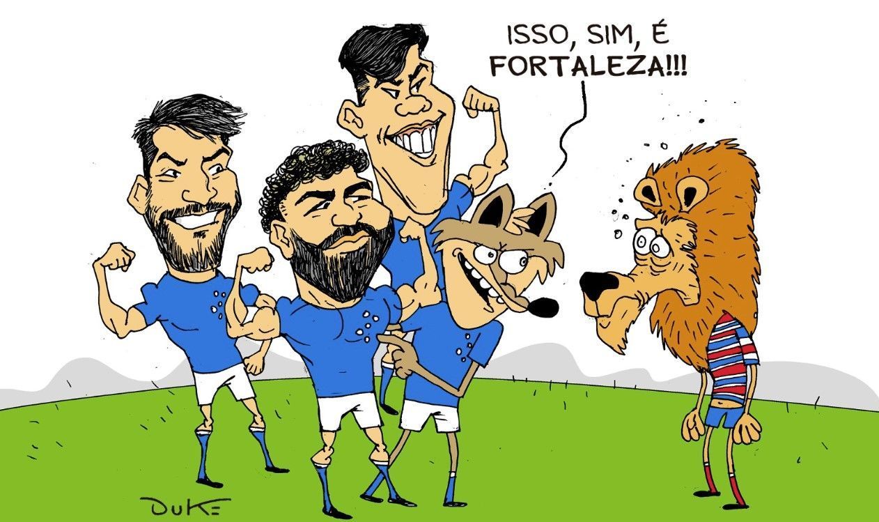 Charge do Duke | Cruzeiro domina, bate Fortaleza e briga por liderança