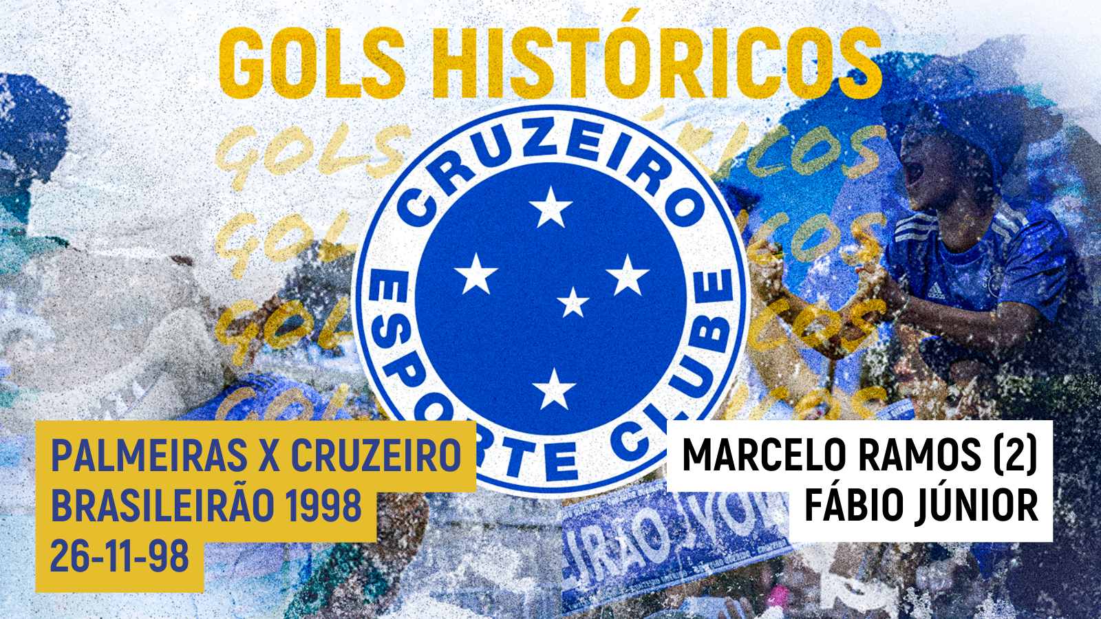 Gols históricos: dupla de ataque comanda vitória do Cruzeiro em 1998
