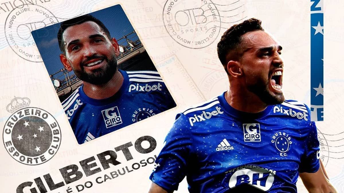 Gilberto manda recado para torcida do Cruzeiro: 'feliz e ansioso para estar com vocês'