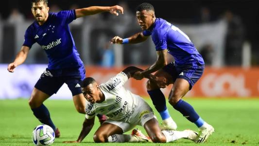 Cruzeiro bateu o Santos por 3 a 0 na noite desta quinta-feira (14)