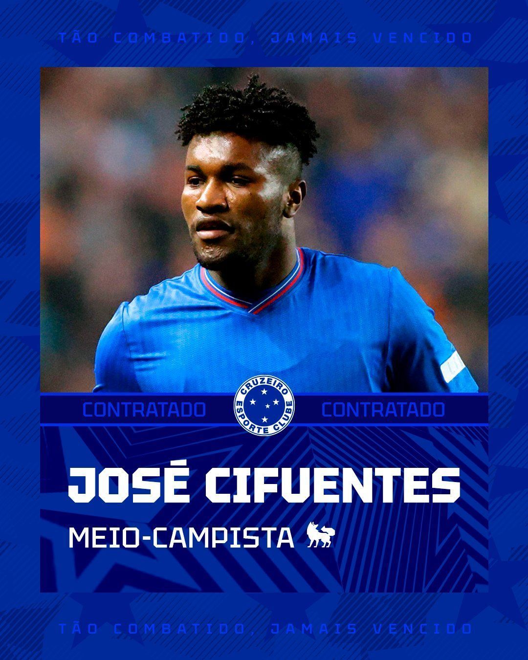 Cruzeiro anuncia a contratação do volante equatoriano José Cifuentes
