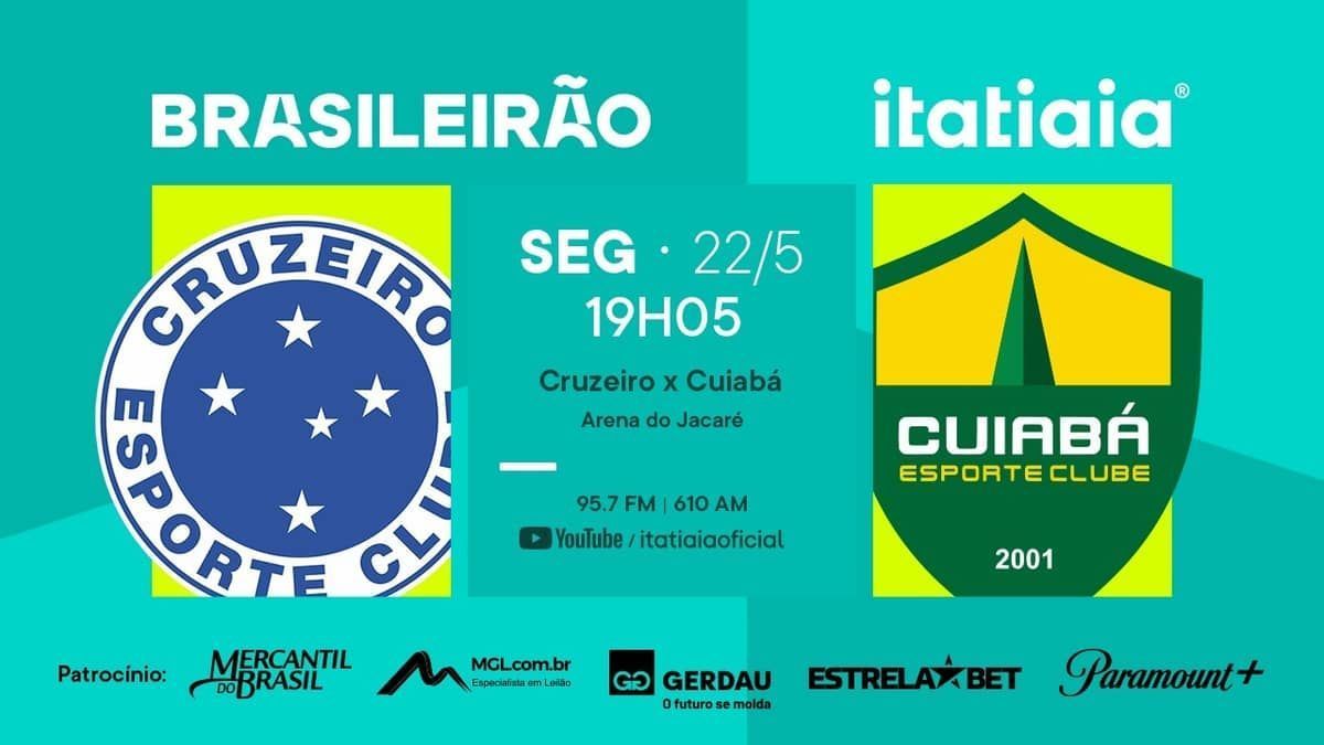 Cruzeiro x Cuiabá: assista, ao vivo, à transmissão da Itatiaia