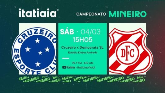 Cruzeiro e Democrata-SL se enfrentam neste sábado (4), às 16h30, em Cariacica