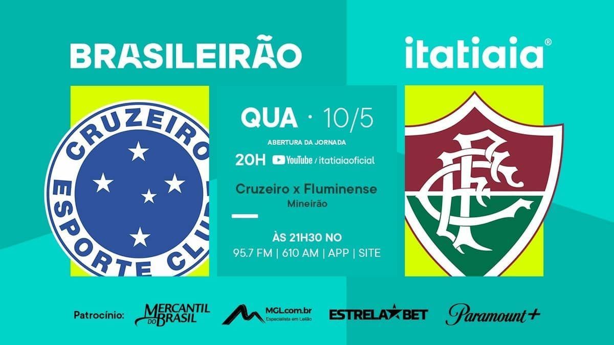 Cruzeiro x Fluminense: assista, ao vivo, à transmissão da Itatiaia