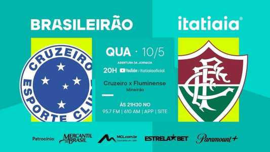 Cruzeiro e Fluminense se enfrentam às 21h30 no Mineirão, em BH