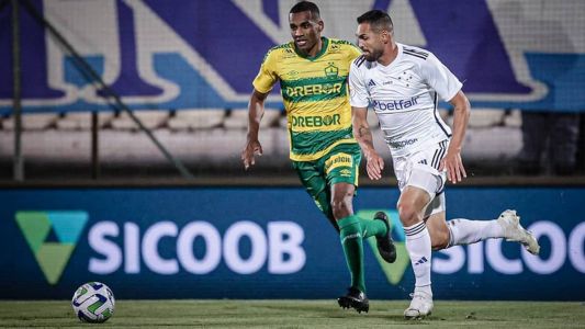 Cruzeiro perdeu para o Cuiabá na Arena do Jacaré, em Sete Lagoas