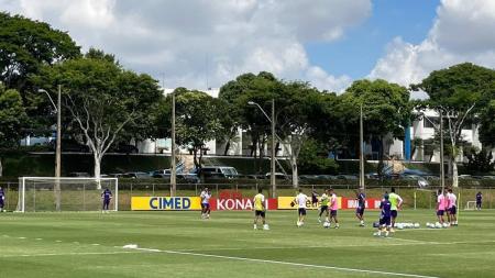 Cruzeiro realizou treino aberto à imprensa na manhã desta terça (4) em BH