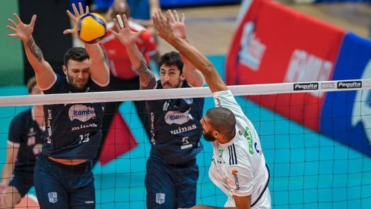 Cruzeiro venceu o Minas no primeiro jogo, na Arena UniBH, por 3 sets a 0