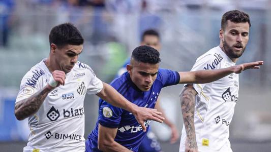Cruzeiro venceu o Santos por 2 a 1 no jogo pelo primeiro turno do Brasileirão