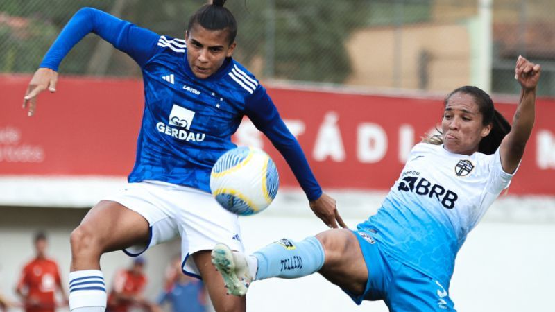 Cruzeiro sai na frente, mas cede empate ao Real Brasília no Brasileirão Feminino
