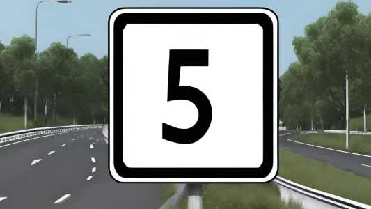 placa de transito com numero