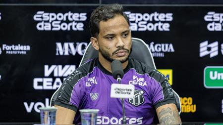 Lourenço, do Ceará, durante entrevista coletiva