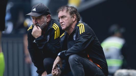Cuca, técnico do Atlético, em partida pela Série A do Campeonato Brasileiro