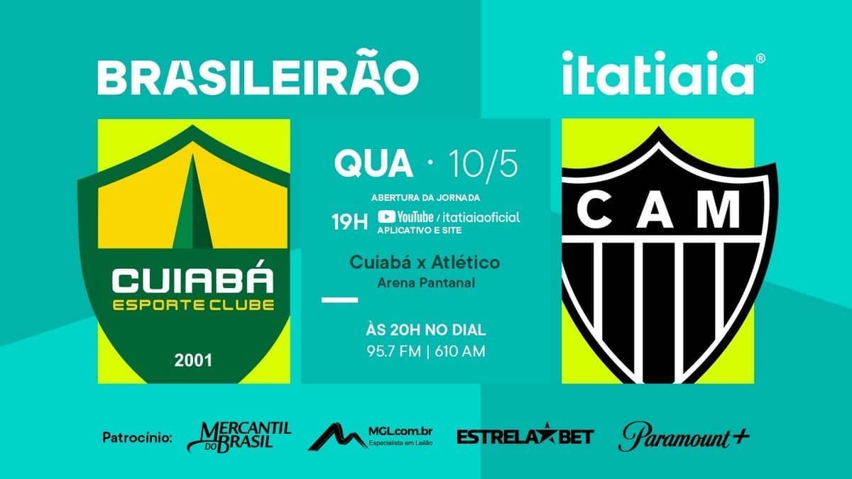 Cuiabá x Atlético: assista, ao vivo, à transmissão da Itatiaia