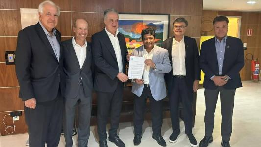 Cúpula do Atlético esteve na sede da CBF com o presidente Ednaldo Rodrigues