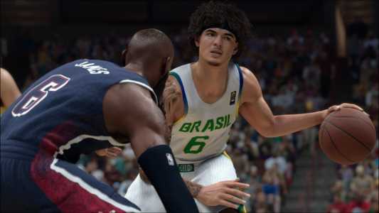 Gui Santos estará no NBA 2K26 pela Seleção Brasileira