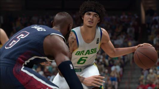 Gui Santos estará no NBA 2K26 pela Seleção Brasileira