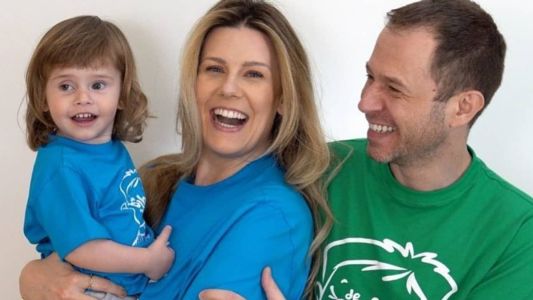 Daiana Garbin e Tiago Leifert descobriram doença quando filha tinha 11 meses