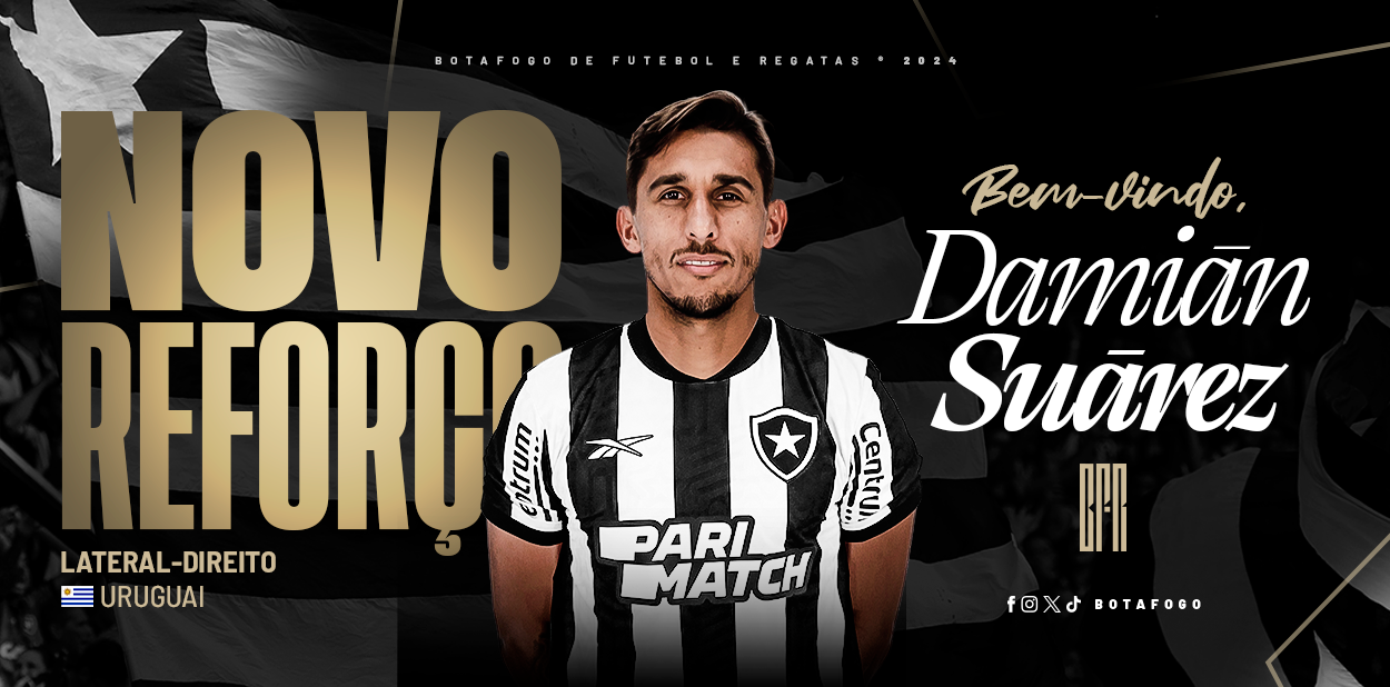 Botafogo anuncia Damián Suárez, oitavo reforço de 2024; saiba detalhes