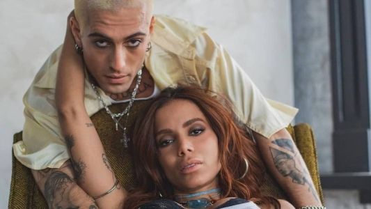 Damiano David e Anitta no clipe de 'Mil Veces'