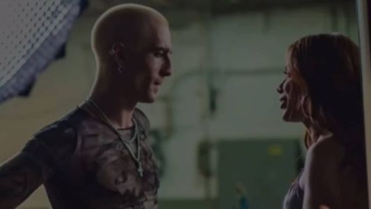 Damiano David e Anitta em gravação do clipe de 'Mil Veces'