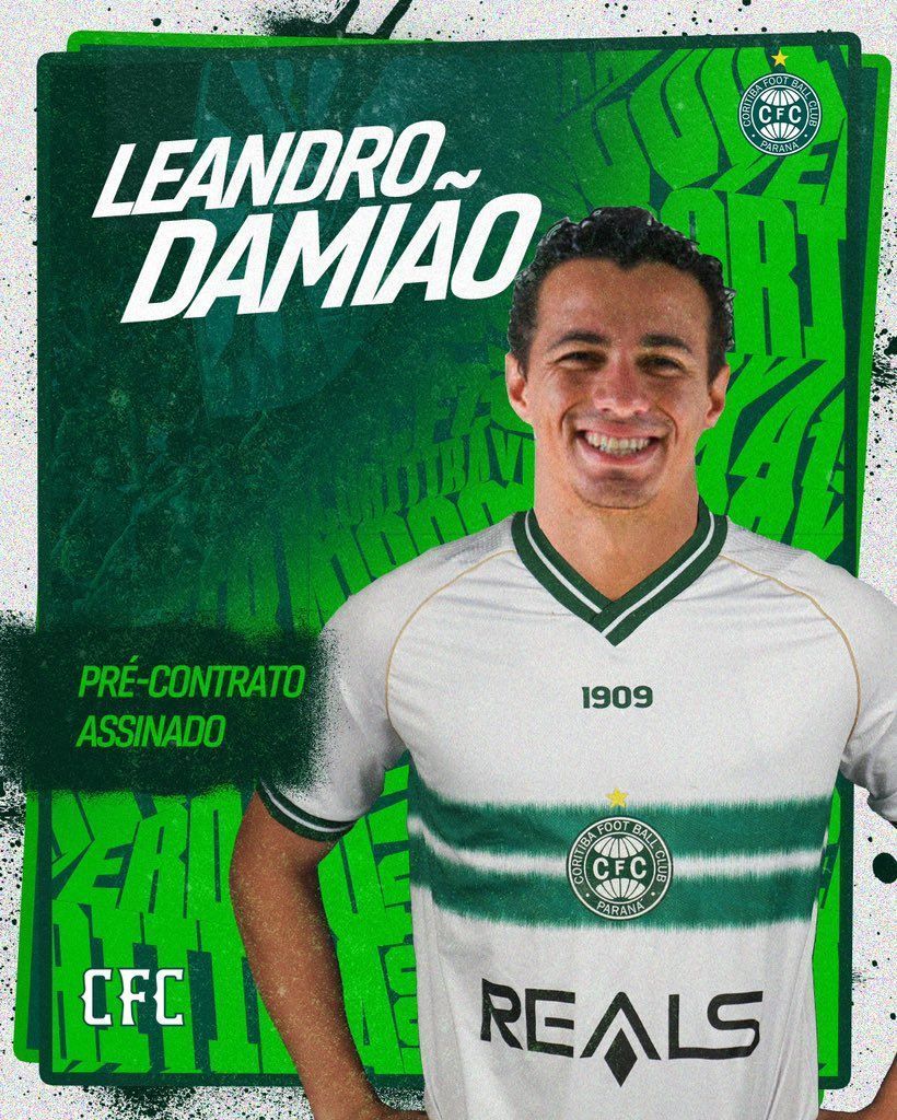 Coritiba oficializa contratação de Leandro Damião, ex-Cruzeiro e Inter
