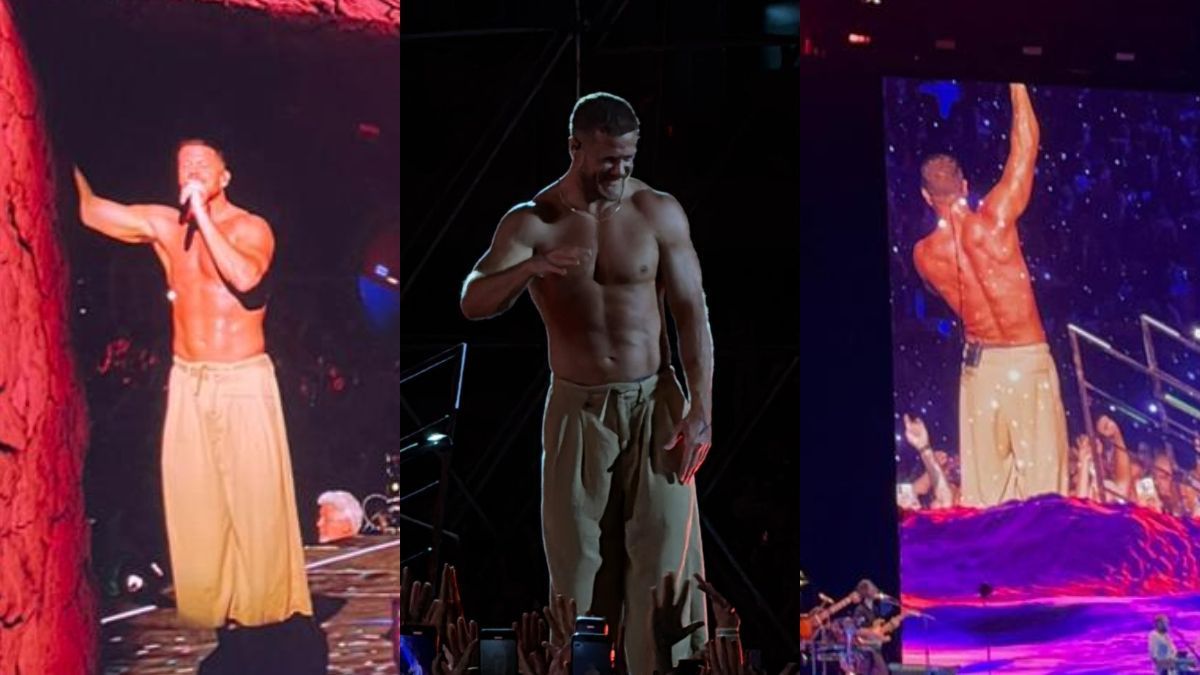 Dan Reynolds, do Imagine Dragons, atiça fãs em show no Mineirão: 'Tremendo gostoso'
