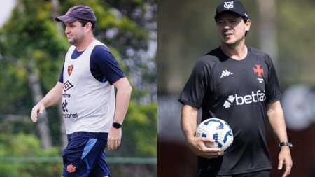 Sport, de Daniel Paulista, e o Vasco, de Fernando Diniz, se enfrentam pelo Brasileiro