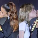 Daniela Mercury beija Ivete Sangalo e Luísa Sonza em show