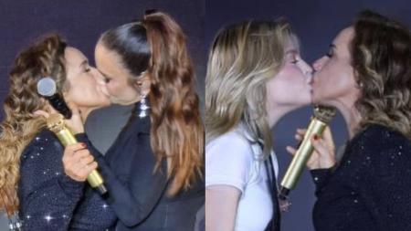 Daniela Mercury beijou Ivete Sangalo e Luísa Sonza