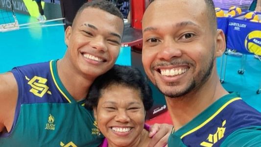 Darlan e Alan contaram com a torcida da mãe no Maracanãzinho