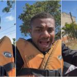 Davi, campeão do BBB 24, faz resgate de barco e desabafa: 'de cortar o coração'