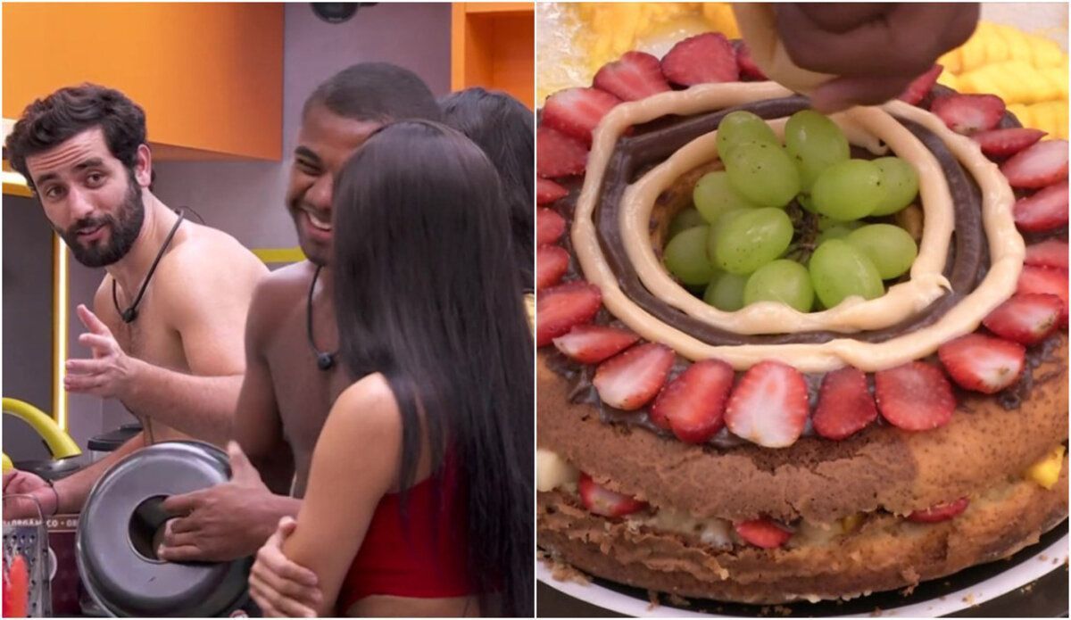 Davi prepara bolo de frutas polêmico e brothers 'brigam' no BBB 24; entenda