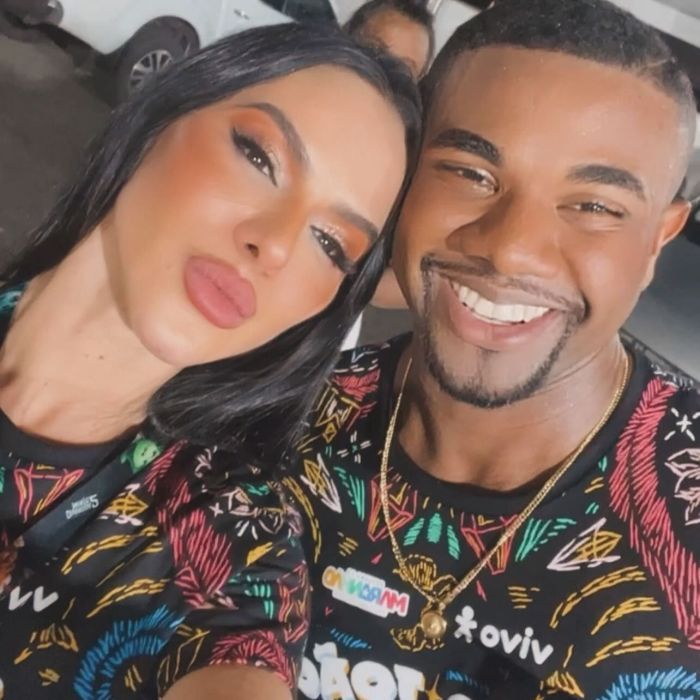 Tamires Assis e o ex-namorado Davi Brito
